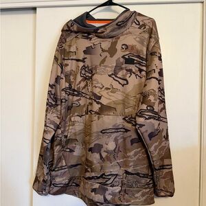 Underarmour Gray and Tan Camouflage Hoodie